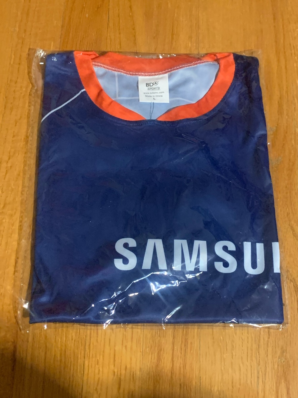 New York Mets Soccer Football Jersey Giveaway 7/9/24 Samsung Blue Unisex Large - Picture 2 of 4